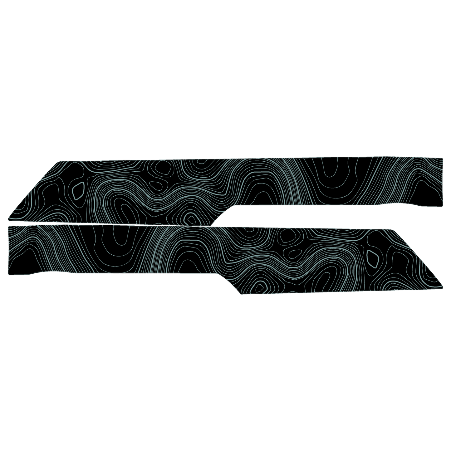 Topo Rear Interior Upper Door Card Insert Overlays (Printed Series) - 2021+ Bronco 4 Door - Speedlogix