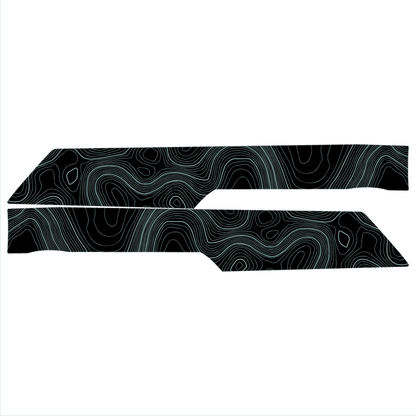 Topo Rear Interior Upper Door Card Insert Overlays (Printed Series) - 2021+ Bronco 4 Door - Speedlogix