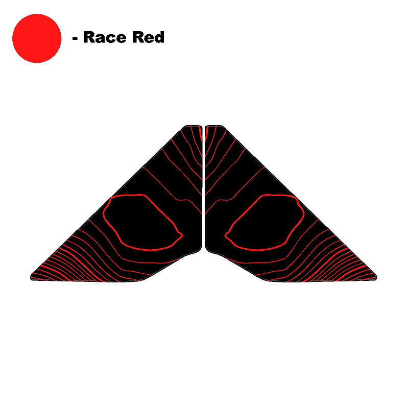 Topo Rear Window Triangle Overlay (Printed Series) - 2021+ Bronco 4 Door - Speedlogix