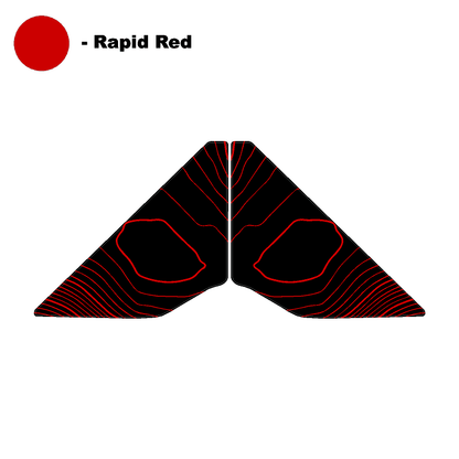 Topo Rear Window Triangle Overlay (Printed Series) - 2021+ Bronco 4 Door - Speedlogix