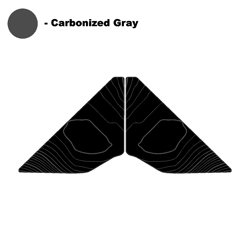 Topo Rear Window Triangle Overlay (Printed Series) - 2021+ Bronco 4 Door - Speedlogix