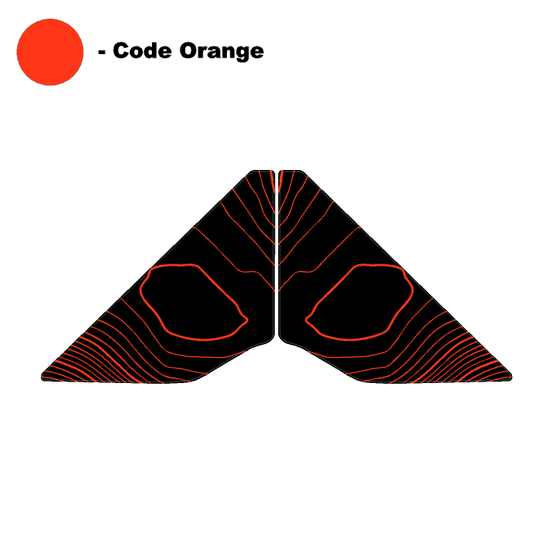 Topo Rear Window Triangle Overlay (Printed Series) - 2021+ Bronco 4 Door - Speedlogix