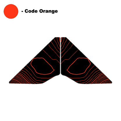 Topo Rear Window Triangle Overlay (Printed Series) - 2021+ Bronco 4 Door - Speedlogix