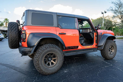 Topo Rear Window Triangle Overlay (Printed Series) - 2021+ Bronco 4 Door - Speedlogix