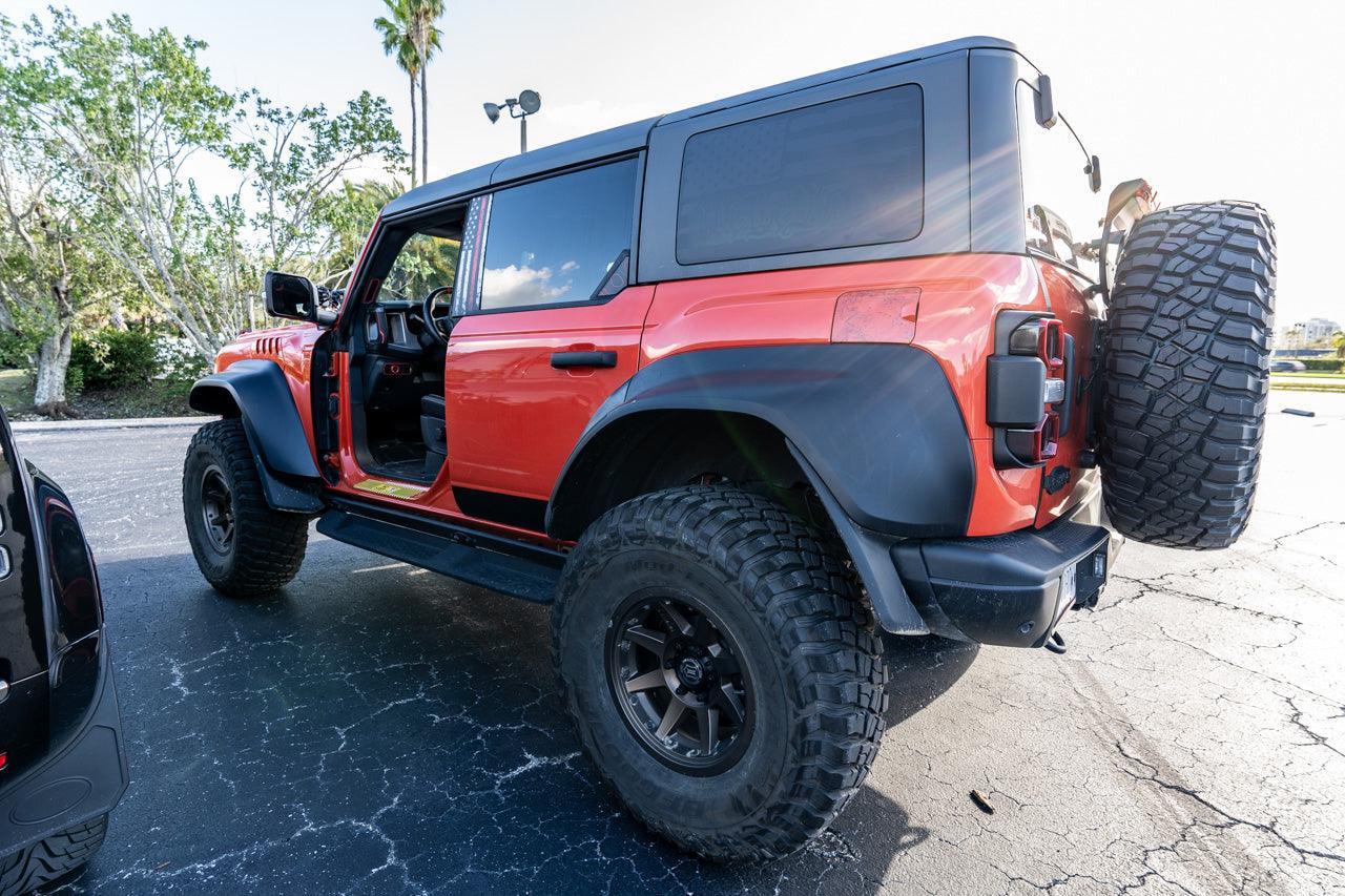 Topo Rear Window Triangle Overlay (Printed Series) - 2021+ Bronco 4 Door - Speedlogix