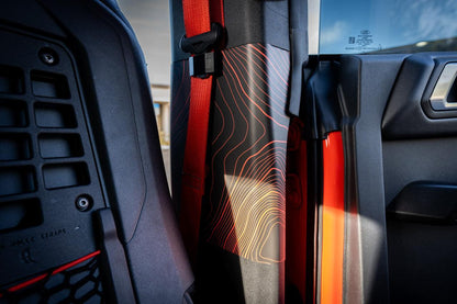 Topo Seatbelt Trim Protector (Printed Series) - 2021+ Bronco 4 Door - Speedlogix
