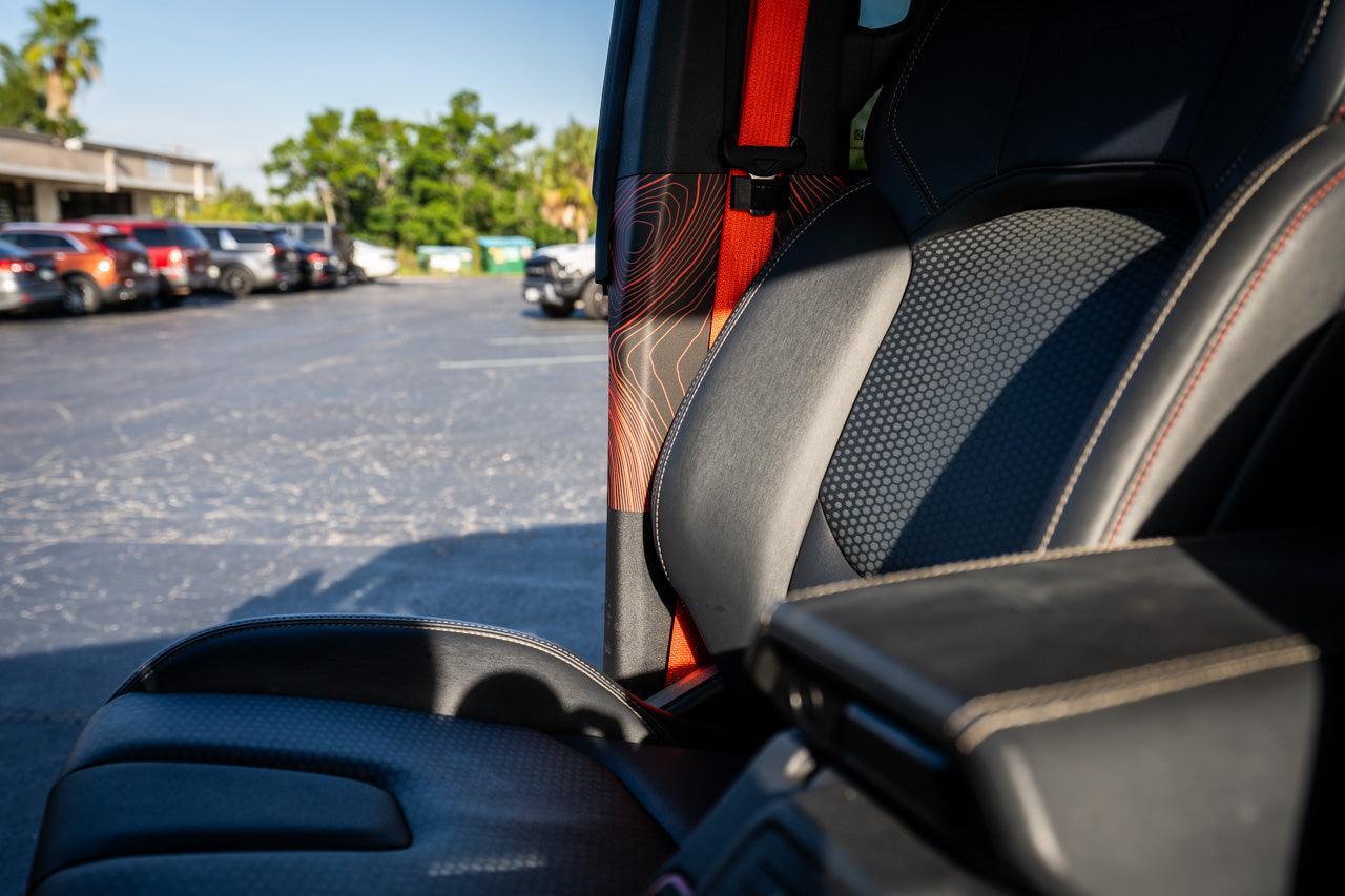 Topo Seatbelt Trim Protector (Printed Series) - 2021+ Bronco 4 Door - Speedlogix