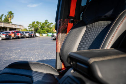 Topo Seatbelt Trim Protector (Printed Series) - 2021+ Bronco 4 Door - Speedlogix