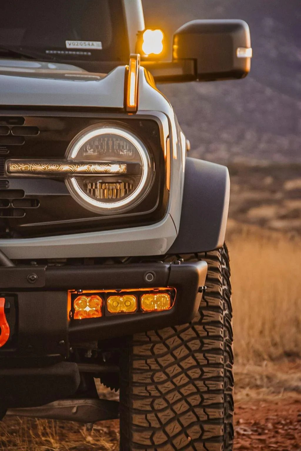 Topo Signature DRL Bar Overlays (Printed Series) - 2021+ Bronco (Signature Headlights) - Speedlogix