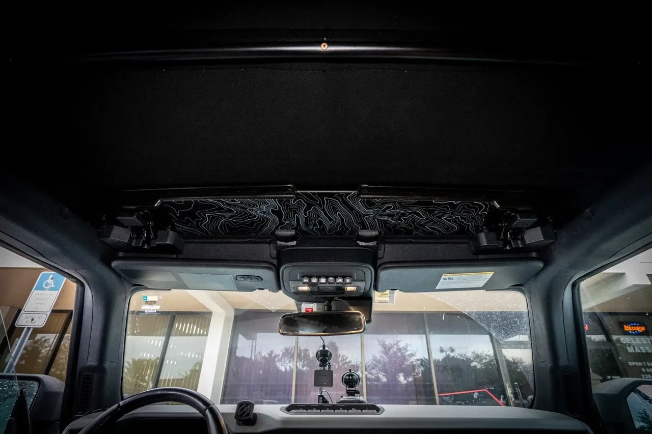 Topo Soft Top Bronco Panel Overlay - 2021+ Bronco Factory Soft Top - Speedlogix