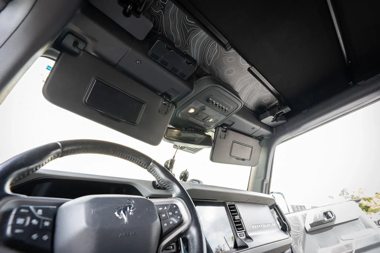 Topo Soft Top Bronco Panel Overlay - 2021+ Bronco Factory Soft Top - Speedlogix