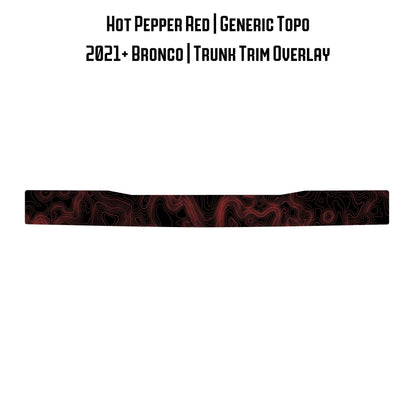 Topo Trunk Trim Overlay / Protector - 2021+ Bronco - Speedlogix