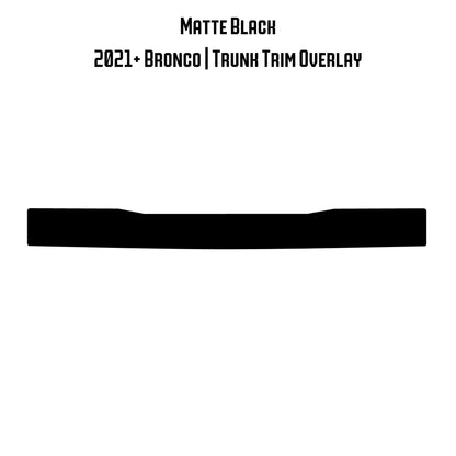 Topo Trunk Trim Overlay / Protector - 2021+ Bronco - Speedlogix