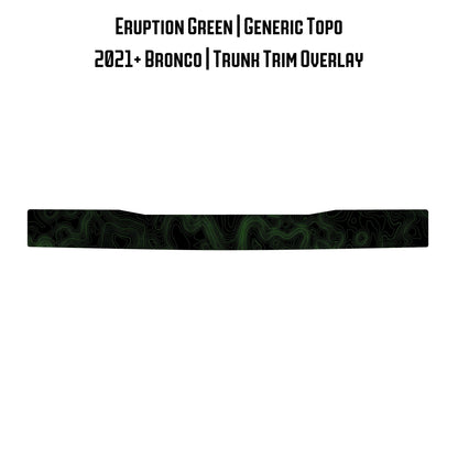 Topo Trunk Trim Overlay / Protector - 2021+ Bronco - Speedlogix