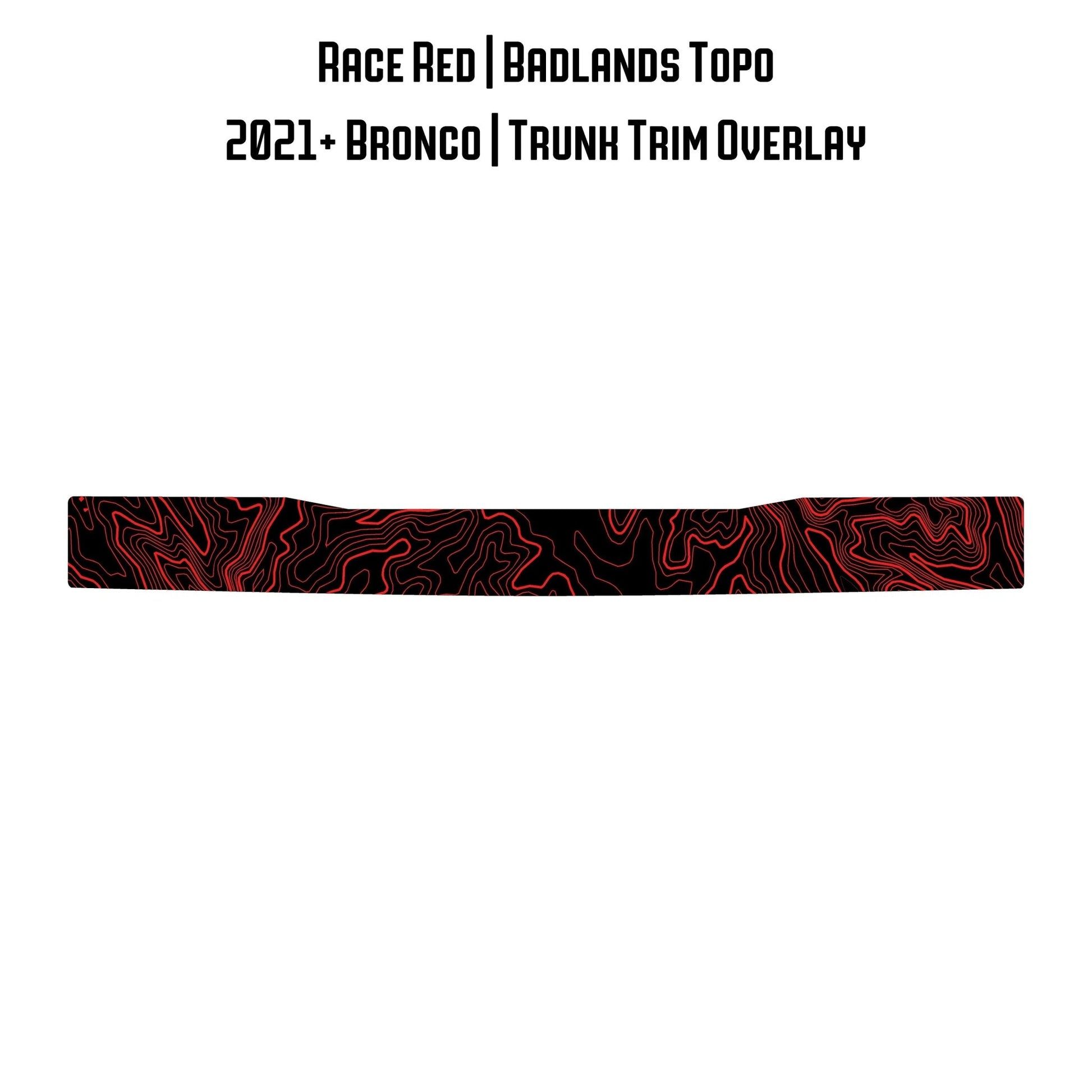 Topo Trunk Trim Overlay / Protector - 2021+ Bronco - Speedlogix