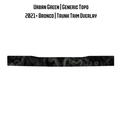 Topo Trunk Trim Overlay / Protector - 2021+ Bronco - Speedlogix