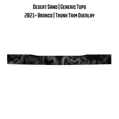 Topo Trunk Trim Overlay / Protector - 2021+ Bronco - Speedlogix