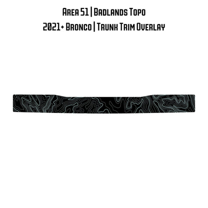 Topo Trunk Trim Overlay / Protector - 2021+ Bronco - Speedlogix