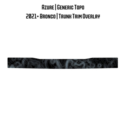 Topo Trunk Trim Overlay / Protector - 2021+ Bronco - Speedlogix
