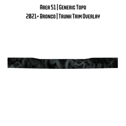 Topo Trunk Trim Overlay / Protector - 2021+ Bronco - Speedlogix