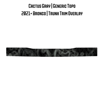 Topo Trunk Trim Overlay / Protector - 2021+ Bronco - Speedlogix