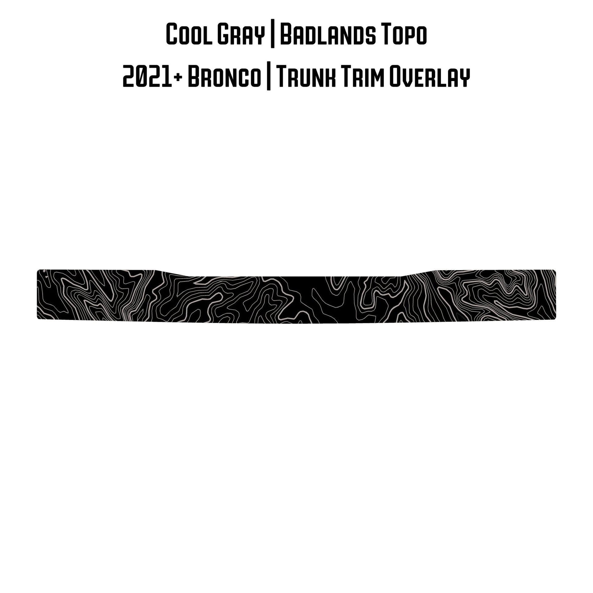 Topo Trunk Trim Overlay / Protector - 2021+ Bronco - Speedlogix