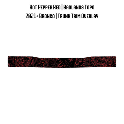 Topo Trunk Trim Overlay / Protector - 2021+ Bronco - Speedlogix