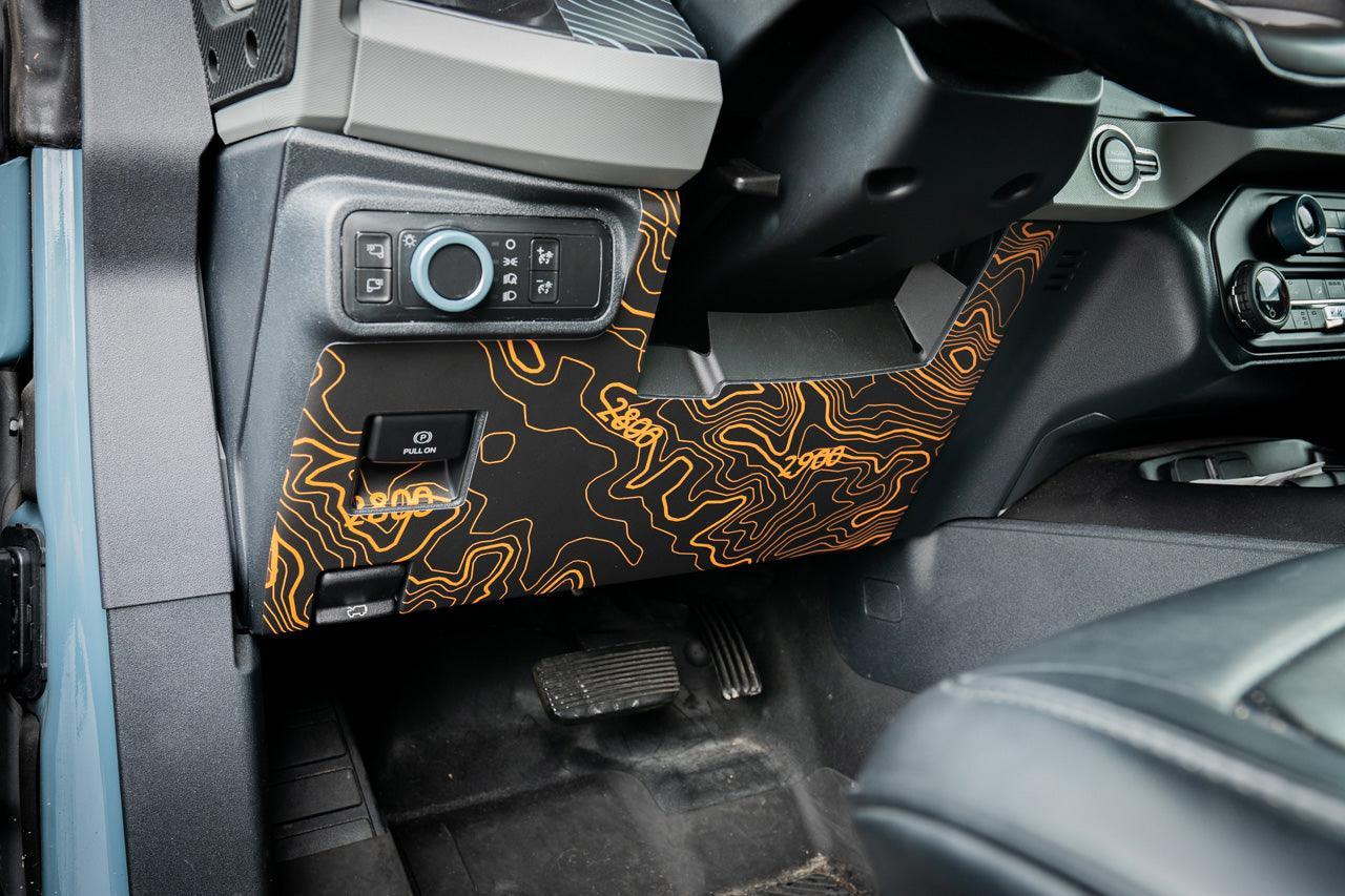 Topo Understeering Panel Overlay (Printed Series) - 2021 - 2022 Bronco (Type A) - Speedlogix