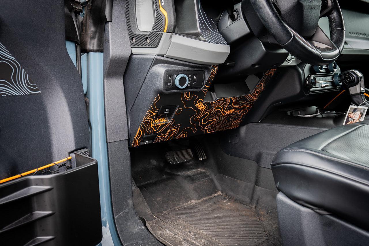 Topo Understeering Panel Overlay (Printed Series) - 2021 - 2022 Bronco (Type A) - Speedlogix