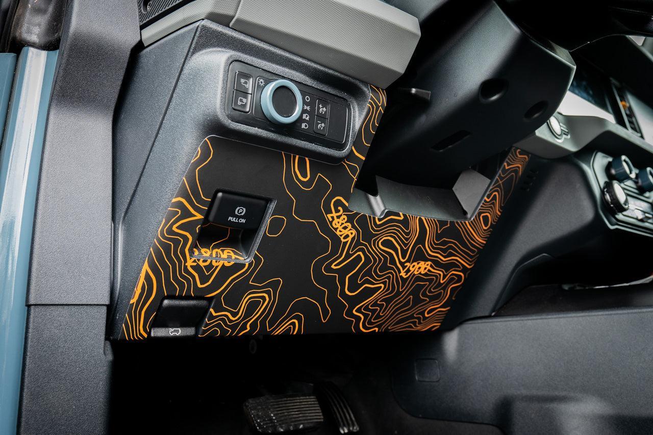 Topo Understeering Panel Overlay (Printed Series) - 2021 - 2022 Bronco (Type A) - Speedlogix