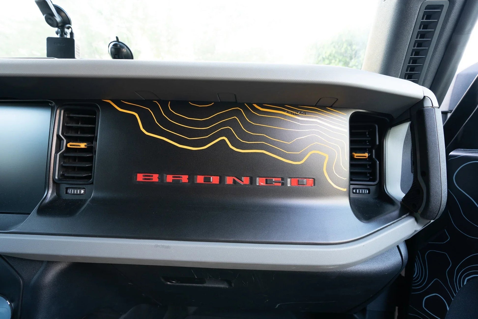 Topographic Map Dash Overlay V2 - 2021+ Bronco - Speedlogix