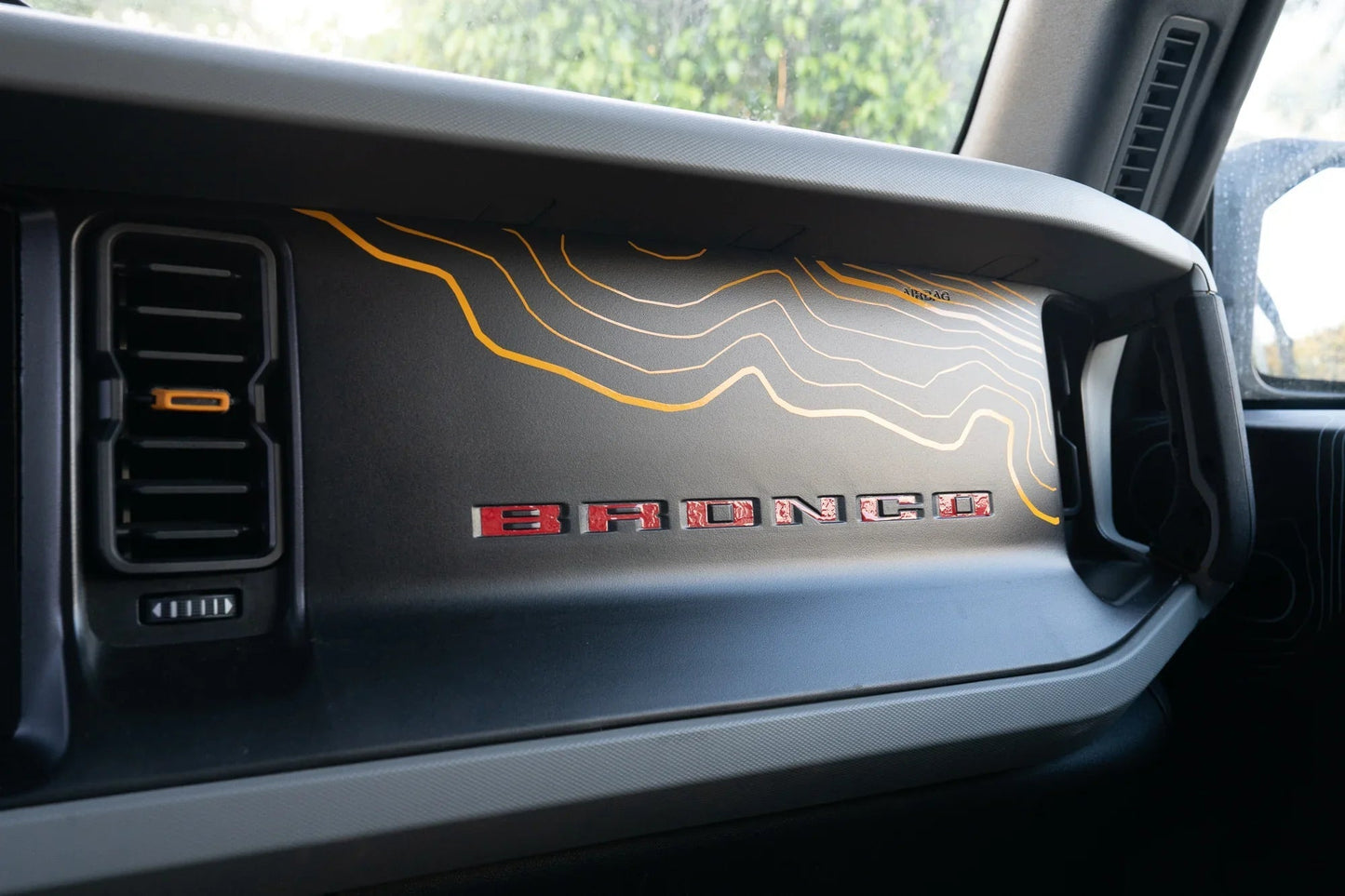 Topographic Map Dash Overlay V2 - 2021+ Bronco - Speedlogix