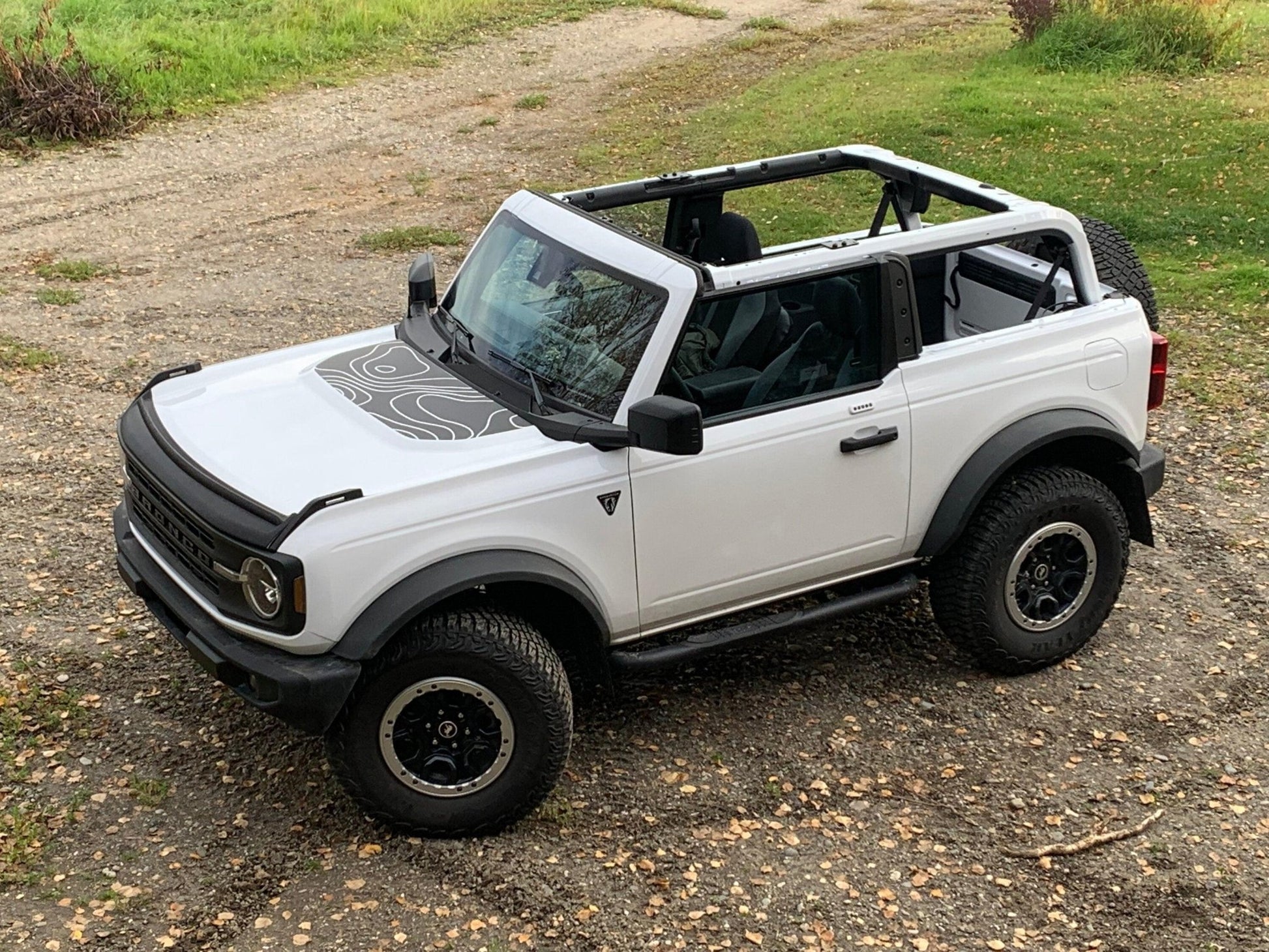 Topographic Map Hood Overlay - 2021+ Bronco - Speedlogix