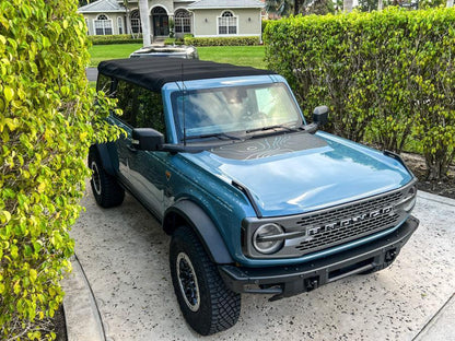 Topographic Map Hood Overlay - 2021+ Bronco - Speedlogix