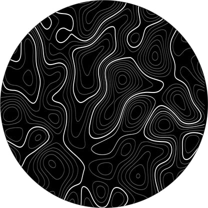 Topographic Map Spare Tire Cover for Jeep, Bronco, RV, Camper, Trailer, & More - Speedlogix