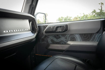 Topographic Upper Door Overlay Kit (Printed Series) - 2021+ Bronco 4 Door - Speedlogix