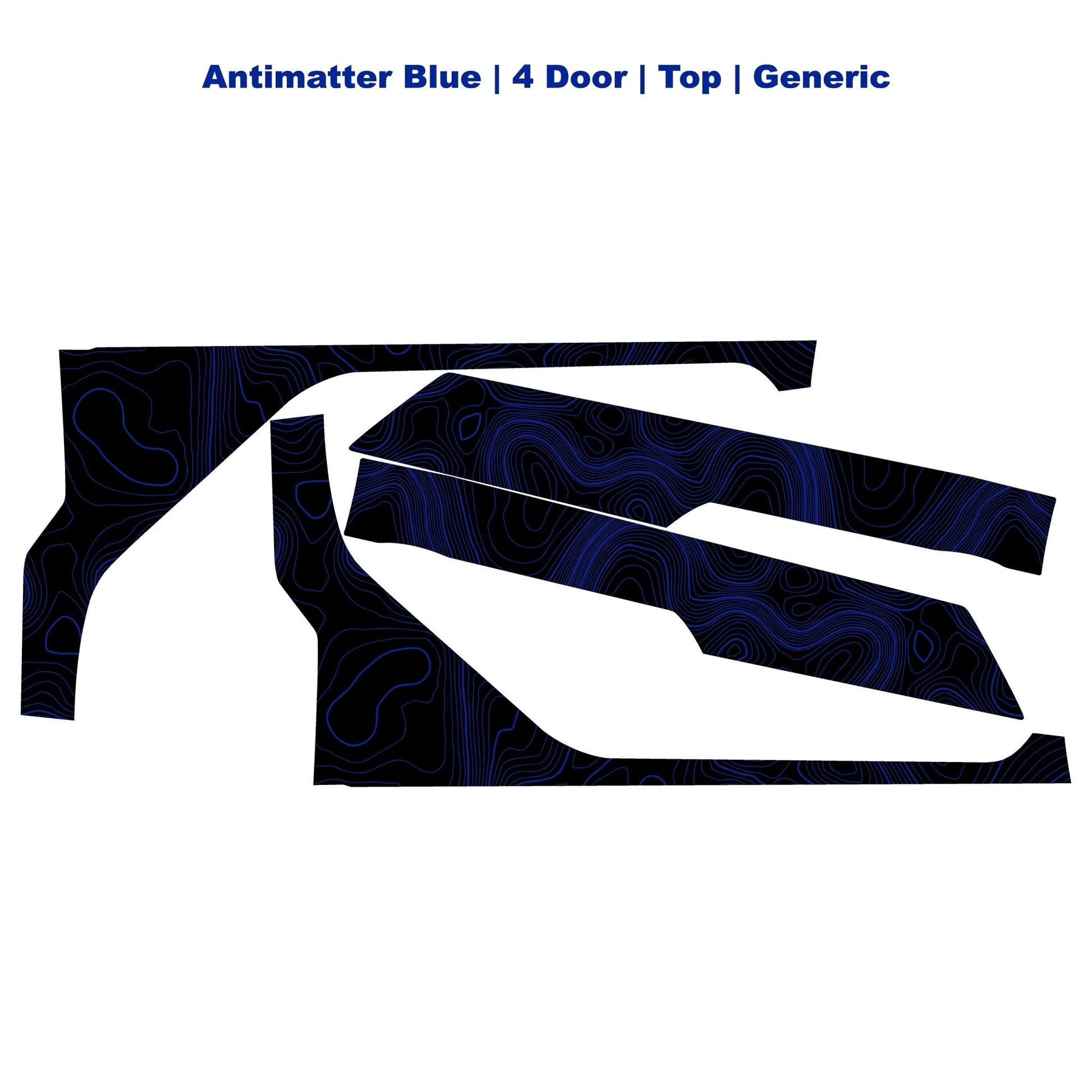 Topographic Upper Door Overlay Kit (Printed Series) - 2021+ Bronco 4 Door - Speedlogix