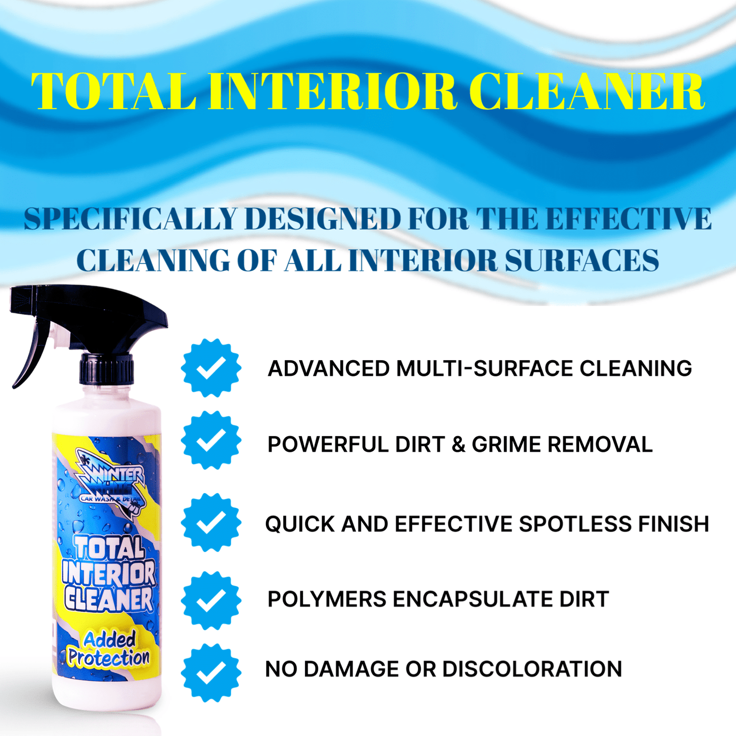 Total Interior Cleaner With Added Protection (16 Fl oz) - Speedlogix