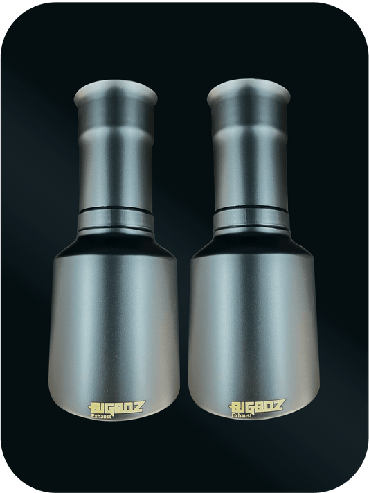 TRX Dodge Ram Truck 5.0" Direct Fit Exhaust Tips Flat Black - Speedlogix