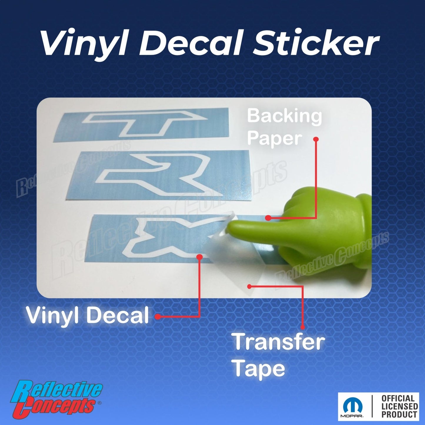 TRX Tailgate Emblem Overlay Decal - 2021 - 2024 Ram TRX - Speedlogix