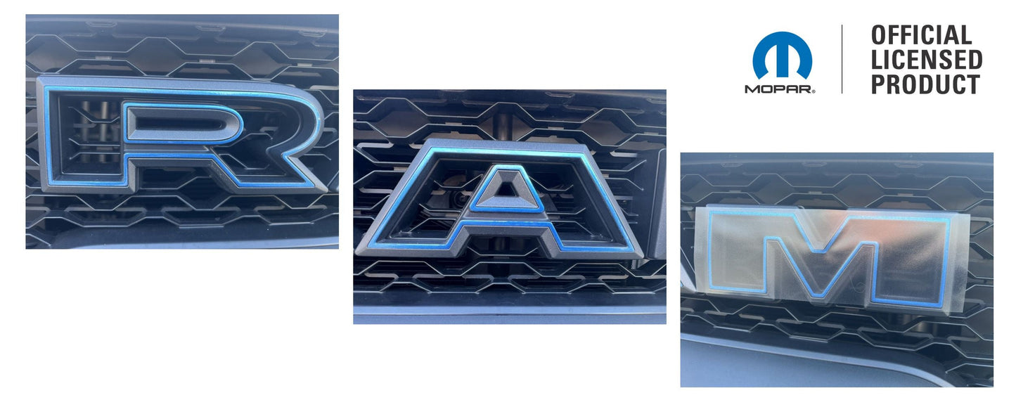 RAM Grille Emblem Overlay Decal   - 2021-2024 Ram TRX