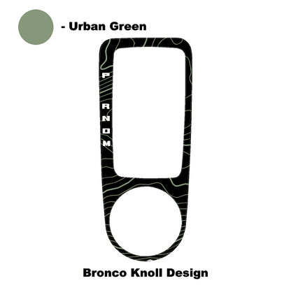 Topo Automatic Shifter Overlay (Printed Series) - 2021+ Bronco Automatic