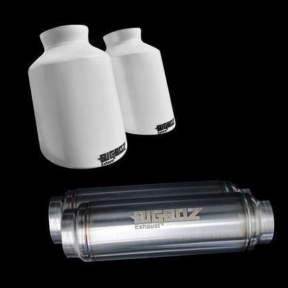 V6 DODGE CHARGER 2015 - 2023 SET BIGBOZ 5” TIPS + BIGBOZ 4 PAIR IN 2.5" BUNDLE - Speedlogix