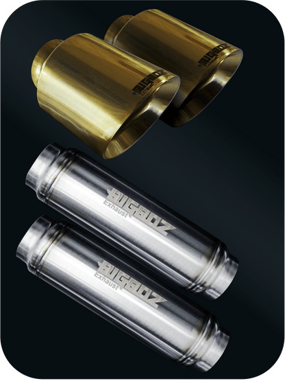 V6 DODGE CHARGER 2015 - 2023 SET BIGBOZ 5” TIPS + BIGBOZ 4 PAIR IN 2.5" BUNDLE - Speedlogix