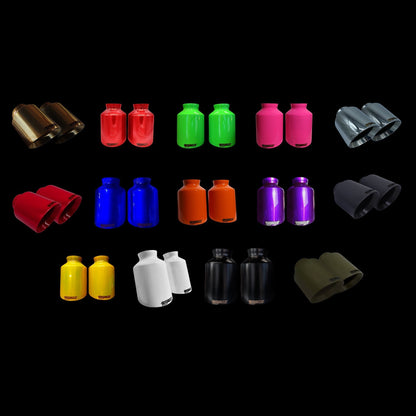 V6 DODGE CHARGER 2015 - 2023 SET BIGBOZ 5” TIPS + BIGBOZ 4 PAIR IN 2.5" BUNDLE - Speedlogix