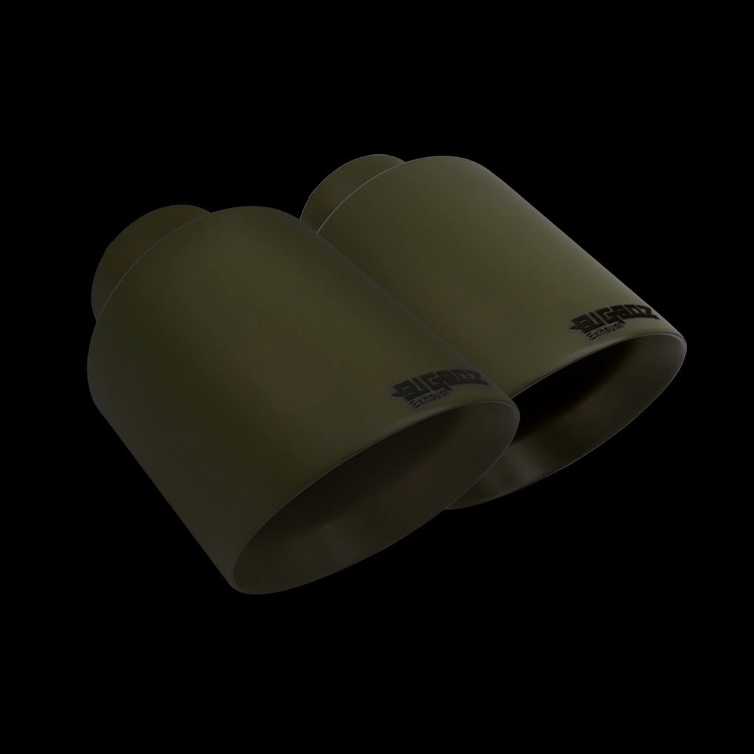 V6 DODGE CHARGER 2015 - 2023 SET BIGBOZ 5” TIPS + BIGBOZ 4 PAIR IN 2.5" BUNDLE - Speedlogix