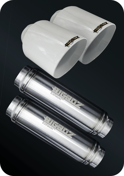 V6 DODGE CHARGER 2015 - 2023 SET BIGBOZ 5” TIPS + BIGBOZ 4 PAIR IN 2.5" BUNDLE - Speedlogix