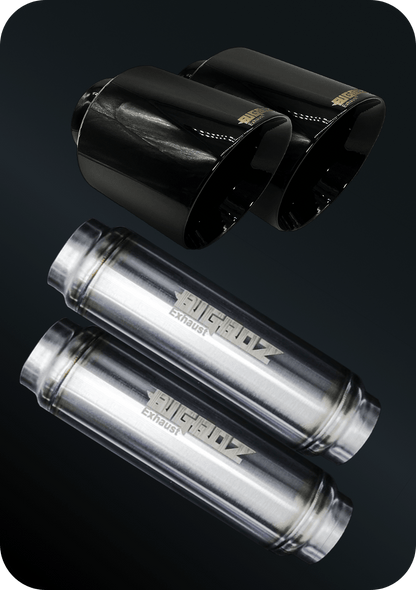 V6 DODGE CHARGER 2015 - 2023 SET BIGBOZ 5” TIPS + BIGBOZ 4 PAIR IN 2.5" BUNDLE - Speedlogix