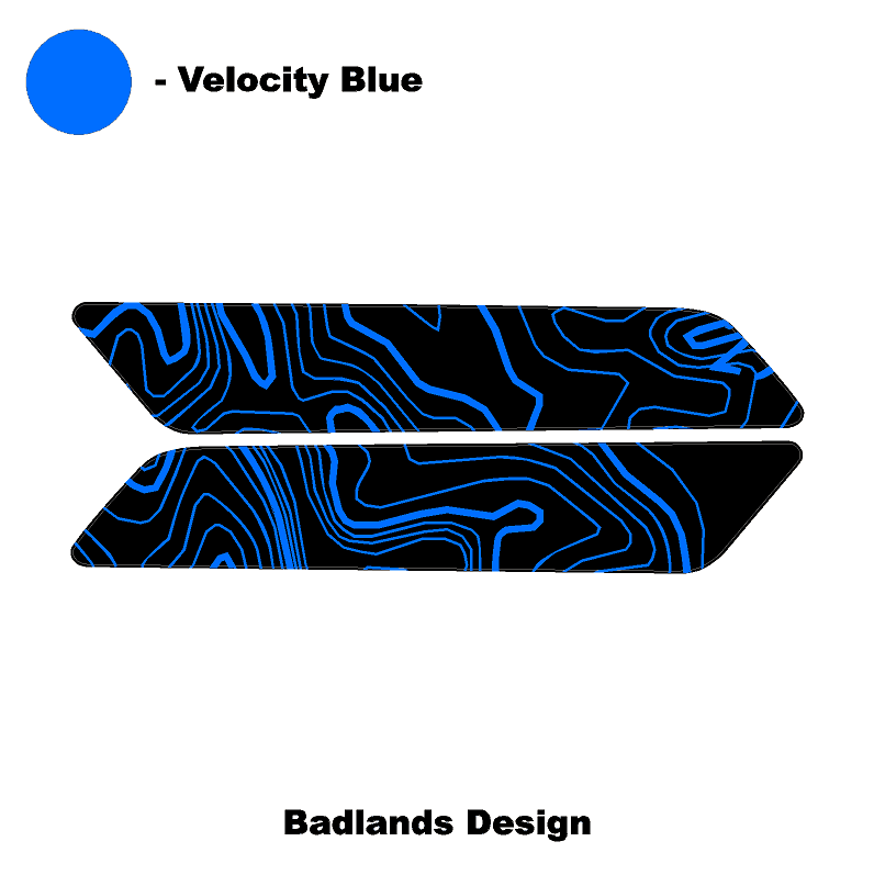 Topo Interior Front Door Grab Handle Overlay Kit (Printed + Laser Series) - 2021+ Bronco