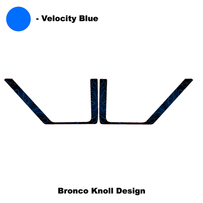 Topo Rear Door Net Trim Overlay Kit (Printed Series) - 2021+ Bronco